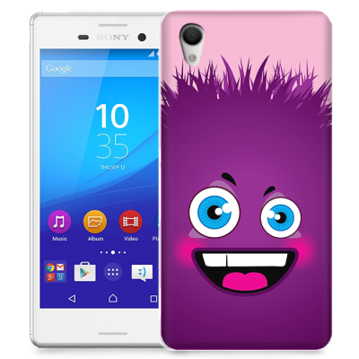 Skal till Sony Xperia M4 Aqua - Lila monster