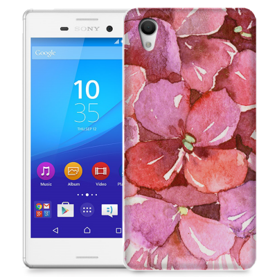 Skal till Sony Xperia M4 Aqua - Målning - Blommor