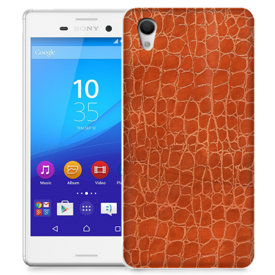 Skal till Sony Xperia M4 Aqua - Mönster - Orange