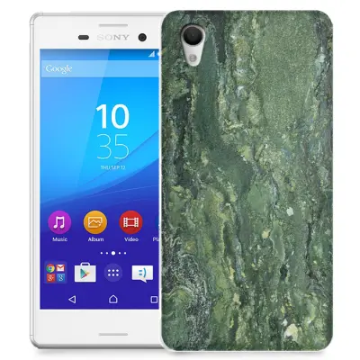 Skal till Sony Xperia M4 Aqua - Marble - Grön