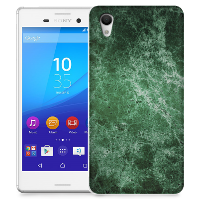 Skal till Sony Xperia M4 Aqua - Marble - Grön