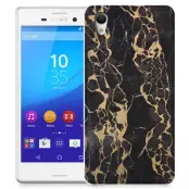 Skal till Sony Xperia M4 Aqua - Marble - Svart