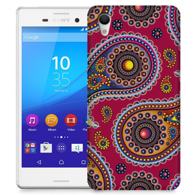 Skal till Sony Xperia M4 Aqua - Orientalisk - Röd
