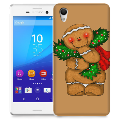 Skal till Sony Xperia M4 Aqua - Pepparkaksgubbe