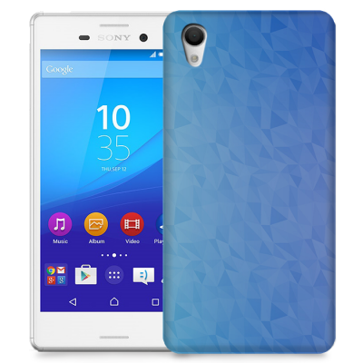 Skal till Sony Xperia M4 Aqua - Prismor - Blå
