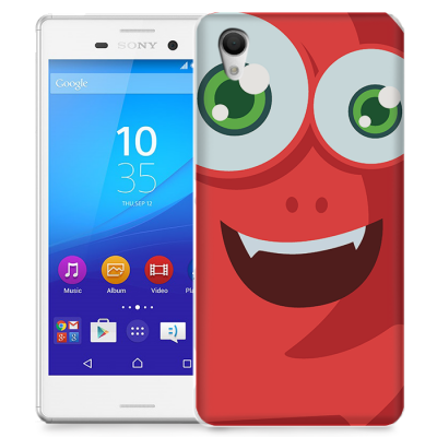 Skal till Sony Xperia M4 Aqua - Rött monster