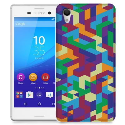 Skal till Sony Xperia M4 Aqua - Retro mönster