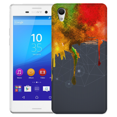 Skal till Sony Xperia M4 Aqua - Rinnande färg - Spektrum