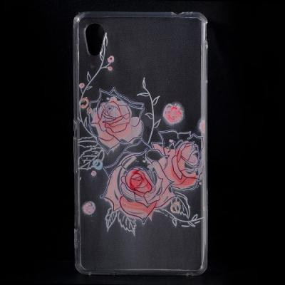 Skal till Sony Xperia M4 Aqua - Rosa Rosor