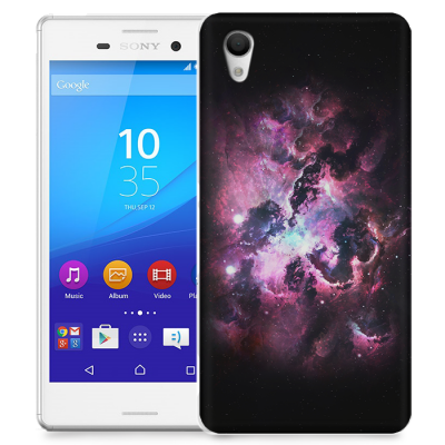 Skal till Sony Xperia M4 Aqua - Rymden - Grå