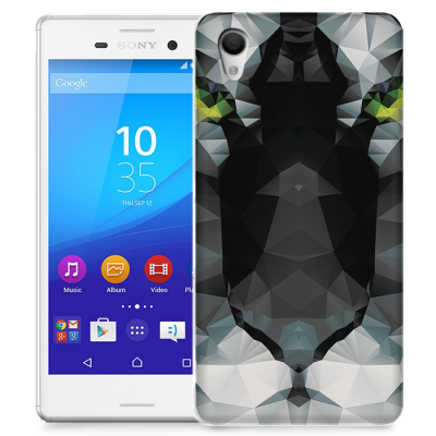 Skal till Sony Xperia M4 Aqua - Tiger - Svart