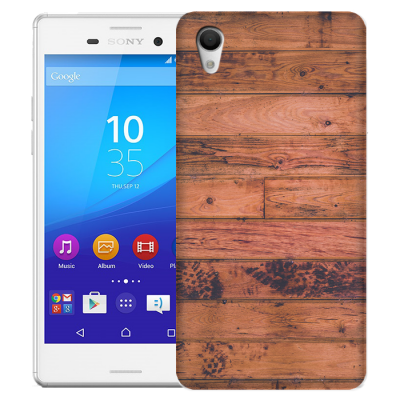 Skal till Sony Xperia M4 Aqua - Trägolv