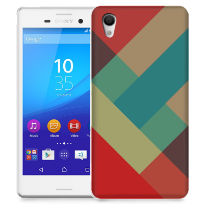 Skal till Sony Xperia M4 Aqua - Vinklar - Retro