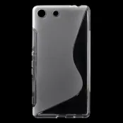 Mobilskal till Sony Xperia M5 - Vit/ Transparent