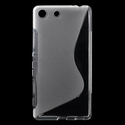 Mobilskal till Sony Xperia M5 - Vit/ Transparent