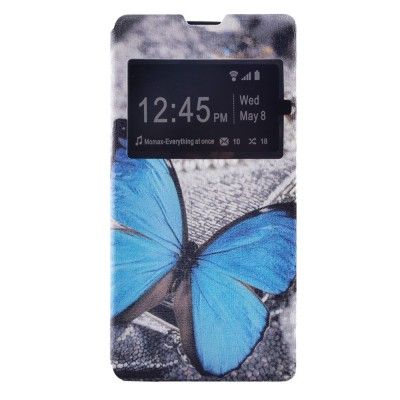 Plånboksfodral till Sony Xperia M5 - Blå Fjäril