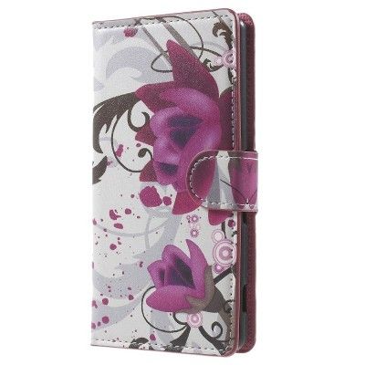Plånboksfodral till Sony Xperia M5 - Red Flower
