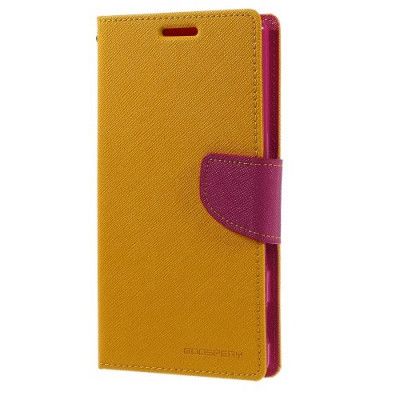 Mercury Fancy Plånboksfodral till Sony Xperia T3 (Gul)