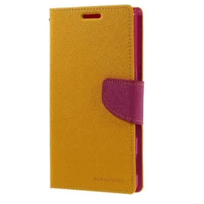 Mercury Fancy Plånboksfodral till Sony Xperia T3 (Gul)