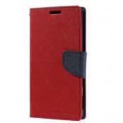 Mercury Fancy Plånboksfodral till Sony Xperia T3 (Röd)