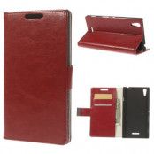 Plånboksfodral till Sony Xperia T3 (Röd)