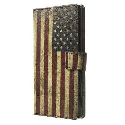 Plånboksfodral till Sony Xperia T3 - Vintage USA
