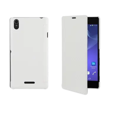 Roxfit - Made for Xperia - Book flip case till Sony Xperia T3 - Vit