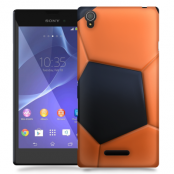 Skal till Sony Xperia T3 - Fotboll - Orange