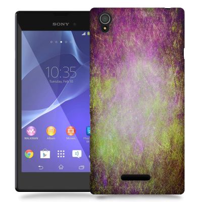 Skal till Sony Xperia T3 - Grunge texture - Lila