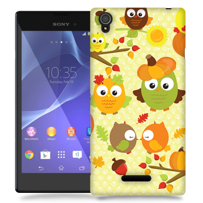 Skal till Sony Xperia T3 - Höst Ugglor