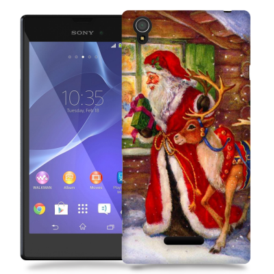Skal till Sony Xperia T3 - Jultomte och ren