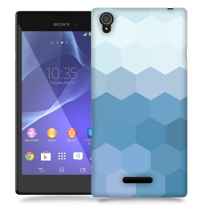 Skal till Sony Xperia T3 - Prismor - Blå