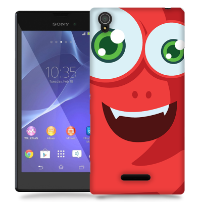 Skal till Sony Xperia T3 - Rött monster