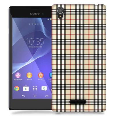 Skal till Sony Xperia T3 - Rugit - Beige