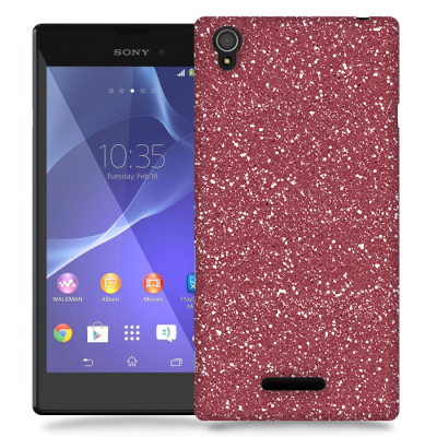 Skal till Sony Xperia T3 - Stardust - Vinröd