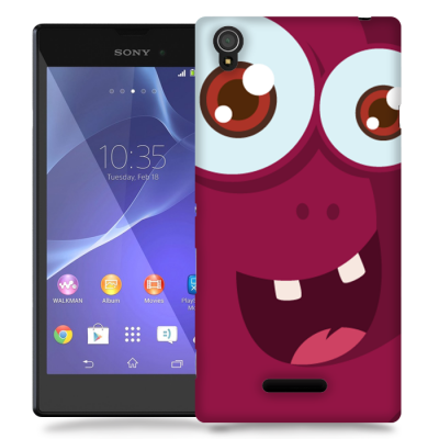 Skal till Sony Xperia T3 - Vinrött monster