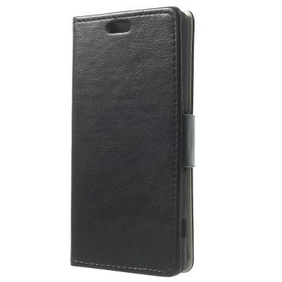Crazy Horse Plånboksfodral till Sony Xperia Z3 compact - Svart
