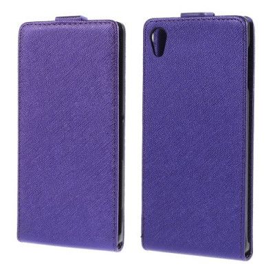 Cross Pattern Flipfodral till Sony Xperia Z3+ - Lila