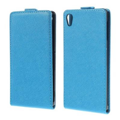 Cross Pattern Flipfodral till Sony Xperia Z3+ - Ljusblå