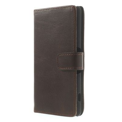 Exklusiv Plånboksfodral till Sony Xperia Z3 compact - MörkBrun