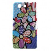 Flexicase Skal till Sony Xperia Z3 compact - Multicolor Flowers
