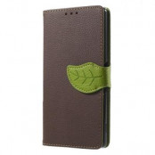 Leaf Shape plånboksfodral till Sony Xperia Z3+ - Brun
