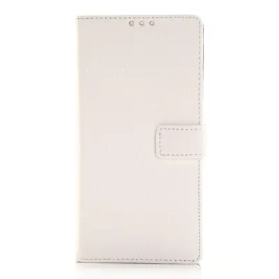 Lychee Embossed Plånboksfodral till Sony Xperia Z3 - Vit