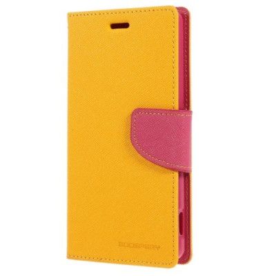 Mercury Fancy Plånboksfodral till Sony Xperia Z3 - Gul