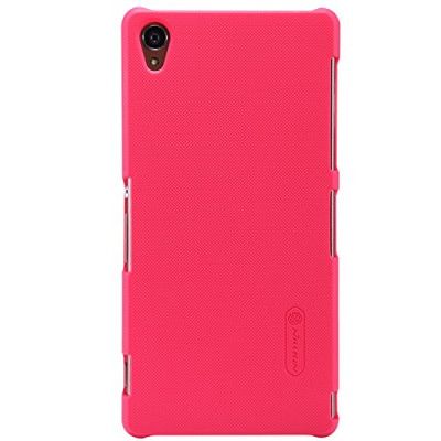 Nillkin Frosted Shield Baksideskal till Sony Xperia Z3 (Röd) + Skärmskydd