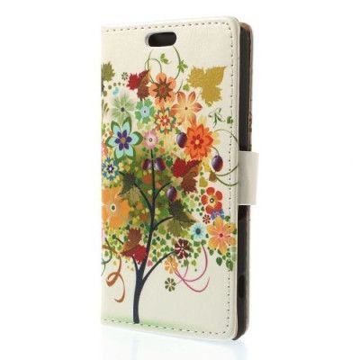 Plånboksfodral till Sony Xperia Z3 compact - Färgad Fruktträd
