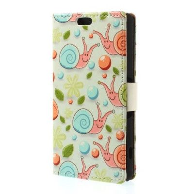 Plånboksfodral till Sony Xperia Z3 compact - Ler Sniglar