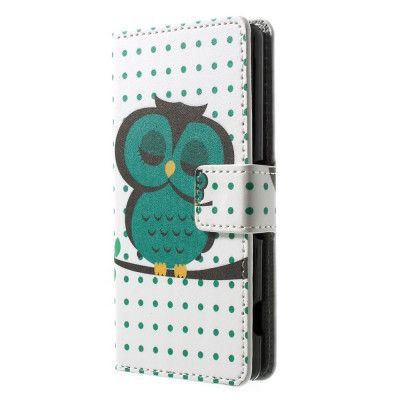 Plånboksfodral till Sony Xperia Z3 Compact - Sovande Uggla
