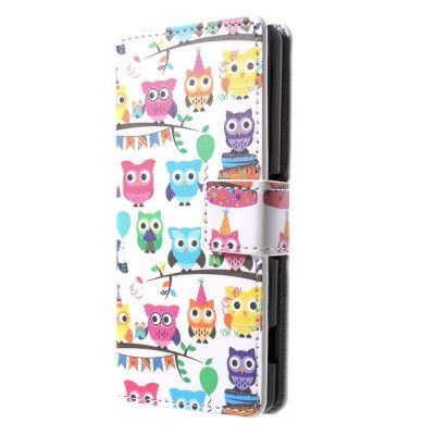 Plånboksfodral till Sony Xperia Z3 Compact - Ugglor