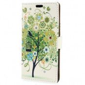 Plånboksfodral till Sony Xperia Z3 - Grön Blomma Träd